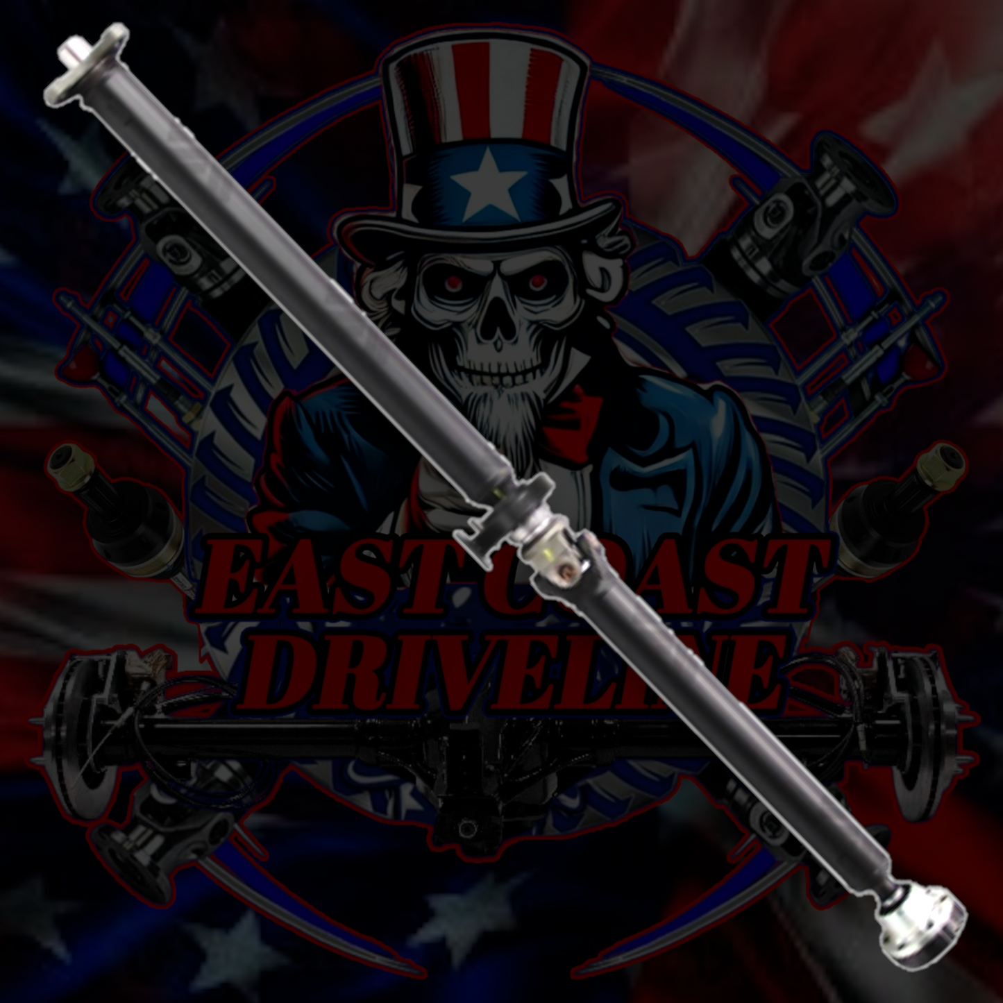1994-1998 BMW 750iL- 26101227993- E38 RWD Automatic Upgraded 2 Piece Driveshaft with Serviceable U-Joint (215 Differential)- Replaces BMW OEM 26101227993, 26-10-1-227-993