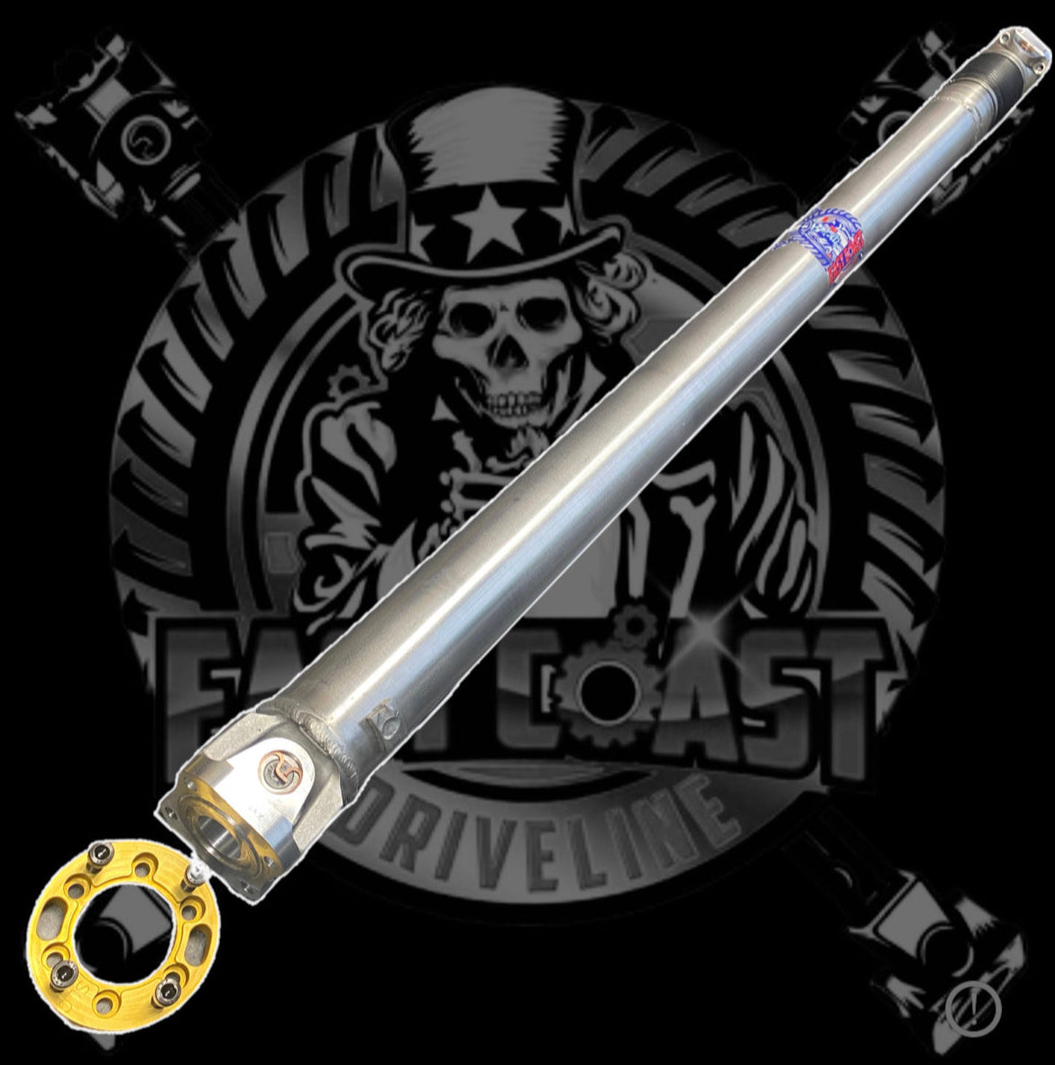 Toyota Supra MKV/MK5 A90 & A91 Driveshaft Kit. 3.5” HD Aluminum or 3” Carbon Fiber Driveshaft with Billet Flange Yokes and Rear Adapter Plate