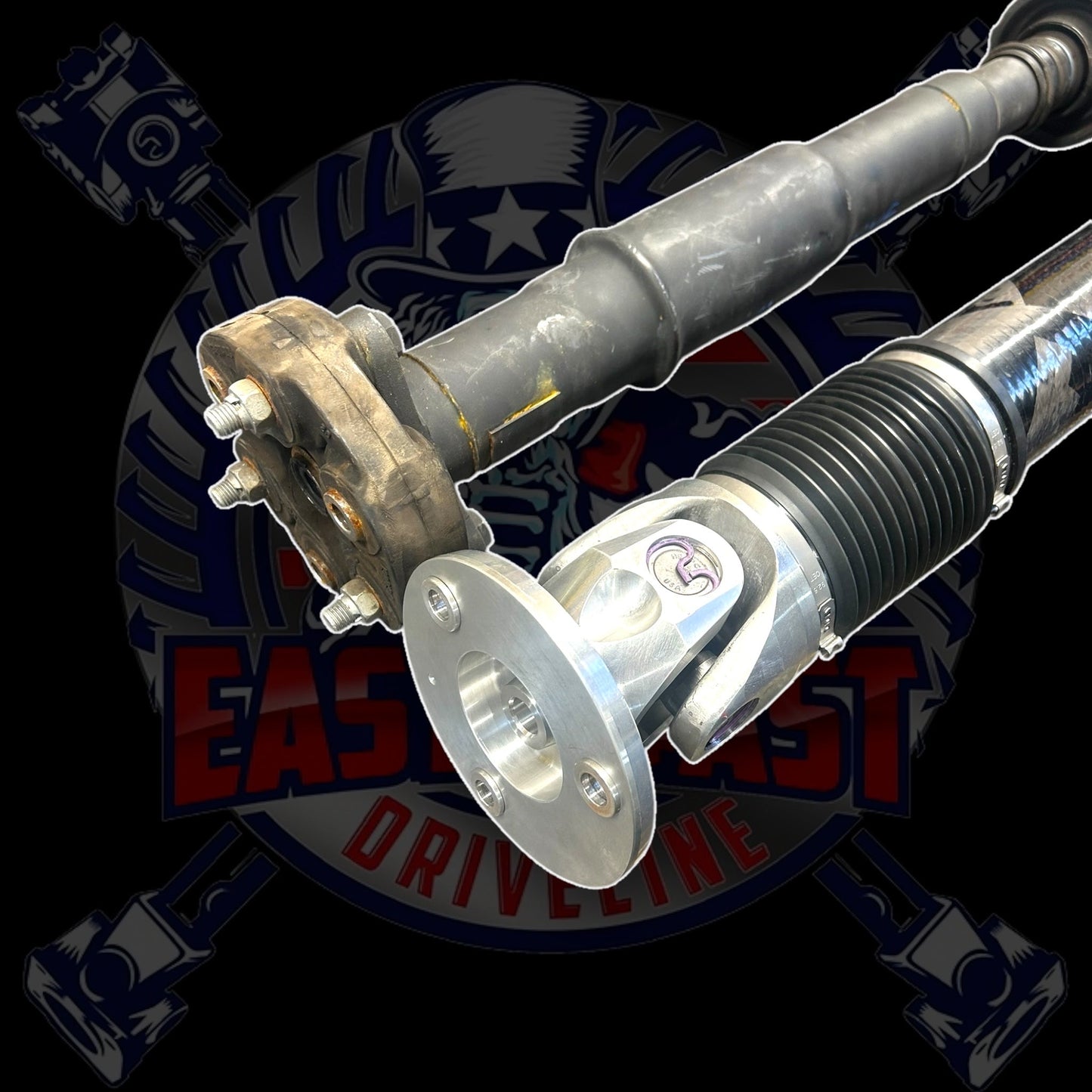 2019-2024 BMW M850i xDrive -26108486546- G14/G15 Coupe 4.4L V8 HD 1 Piece Carbon Fiber or Aluminum Driveshaft. Replaces BMW 26108486546, 26-10-8-486-546, 8485739, 8-485-739