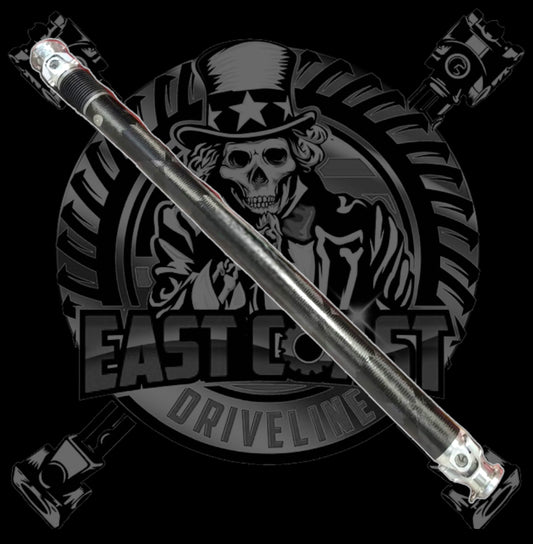 2009-2014 Dodge Challenger RWD 6.1L/6.4L Automatic (4 Bolt Front, 3 Bolt Rear) R/T, SRT, SRT Core, SRT8, SRT8 Core HD 1 Piece Driveshaft. Replaces Mopar 5038377AE, 5038277AC, 5038277AB