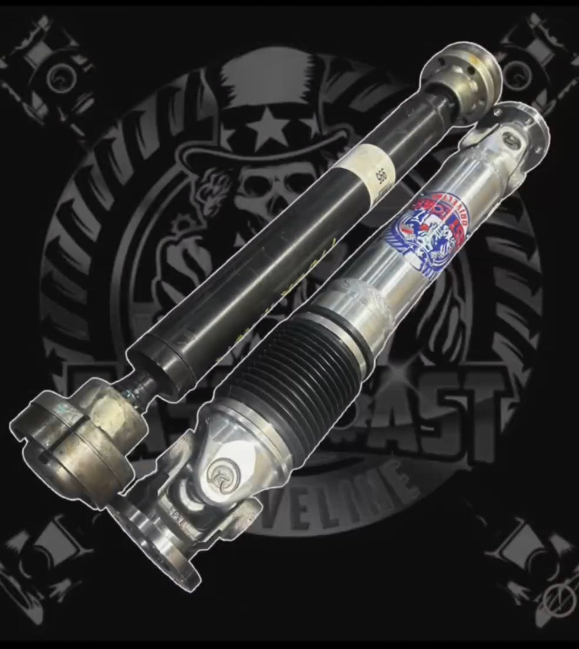 2021-2024 Dodge Durango 6.2L  SRT Hellcat, SRT Hellcat Plus, SRT Hellcat Premium HD Aluminum or Carbon Fiber Front Driveshaft. Mopar OEM 53011151ab, 53011151aa