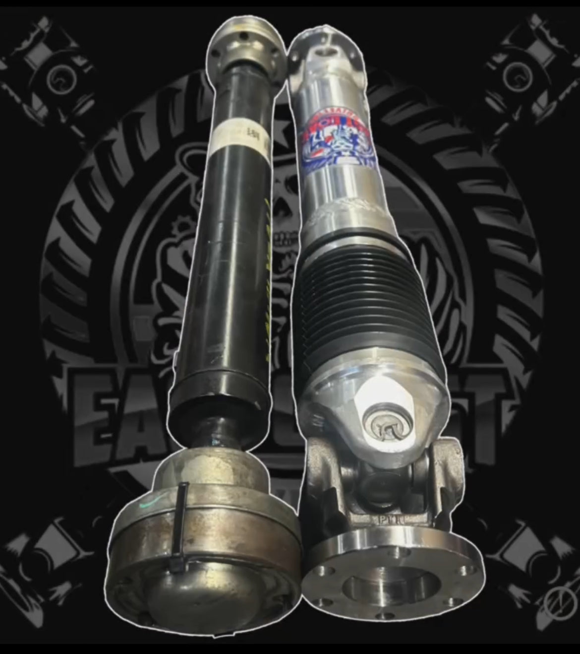 2021-2024 Dodge Durango 6.2L  SRT Hellcat, SRT Hellcat Plus, SRT Hellcat Premium HD Aluminum or Carbon Fiber Front Driveshaft. Mopar OEM 53011151ab, 53011151aa