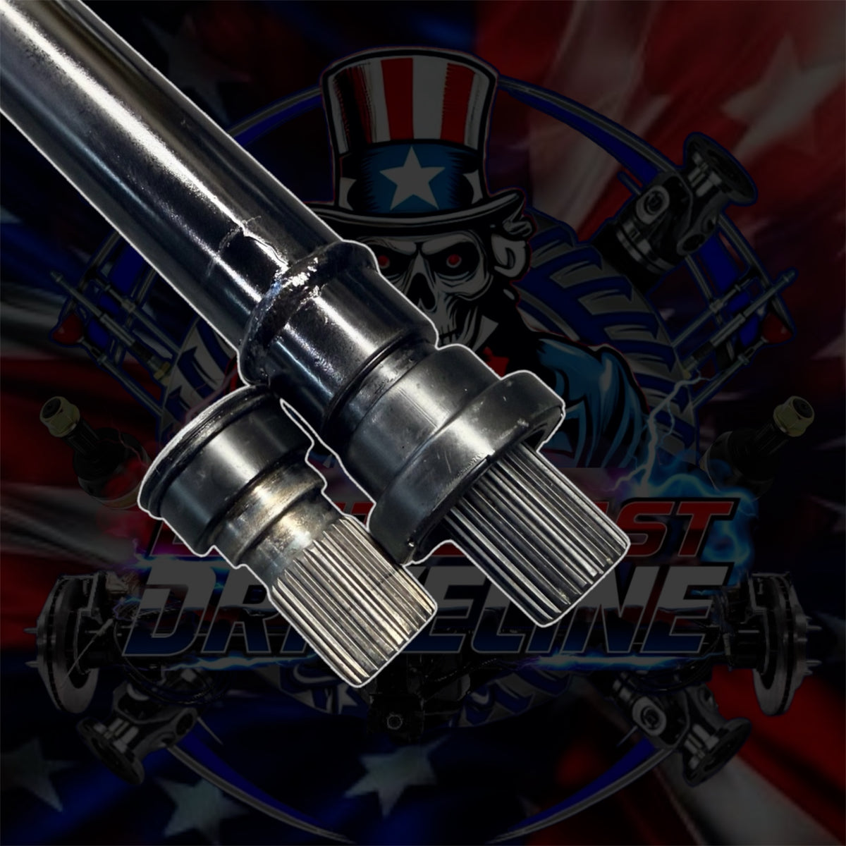 2000-2004 BMW E53 X5 Series Front Upgraded Driveshaft with 1” Longer Spline going into transfer case. Replaces OEM 26207508629, 91-01040 N
