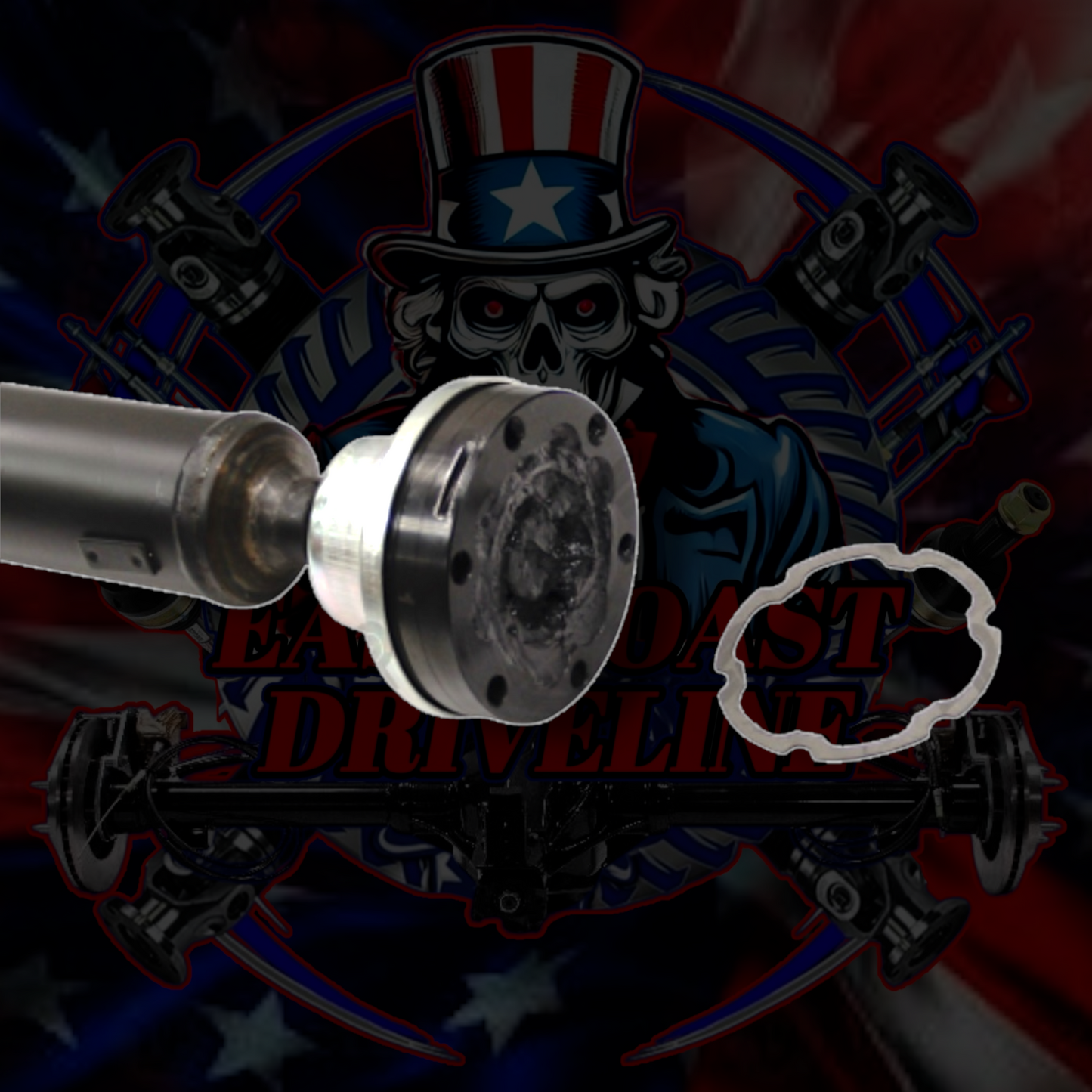 1988-1992 BMW 735iL- 26111226561- E32 RWD Automatic Upgraded Driveshaft with Serviceable U-Joints. Replaces BMW OEM 26111226561, 26-11-1-226-561