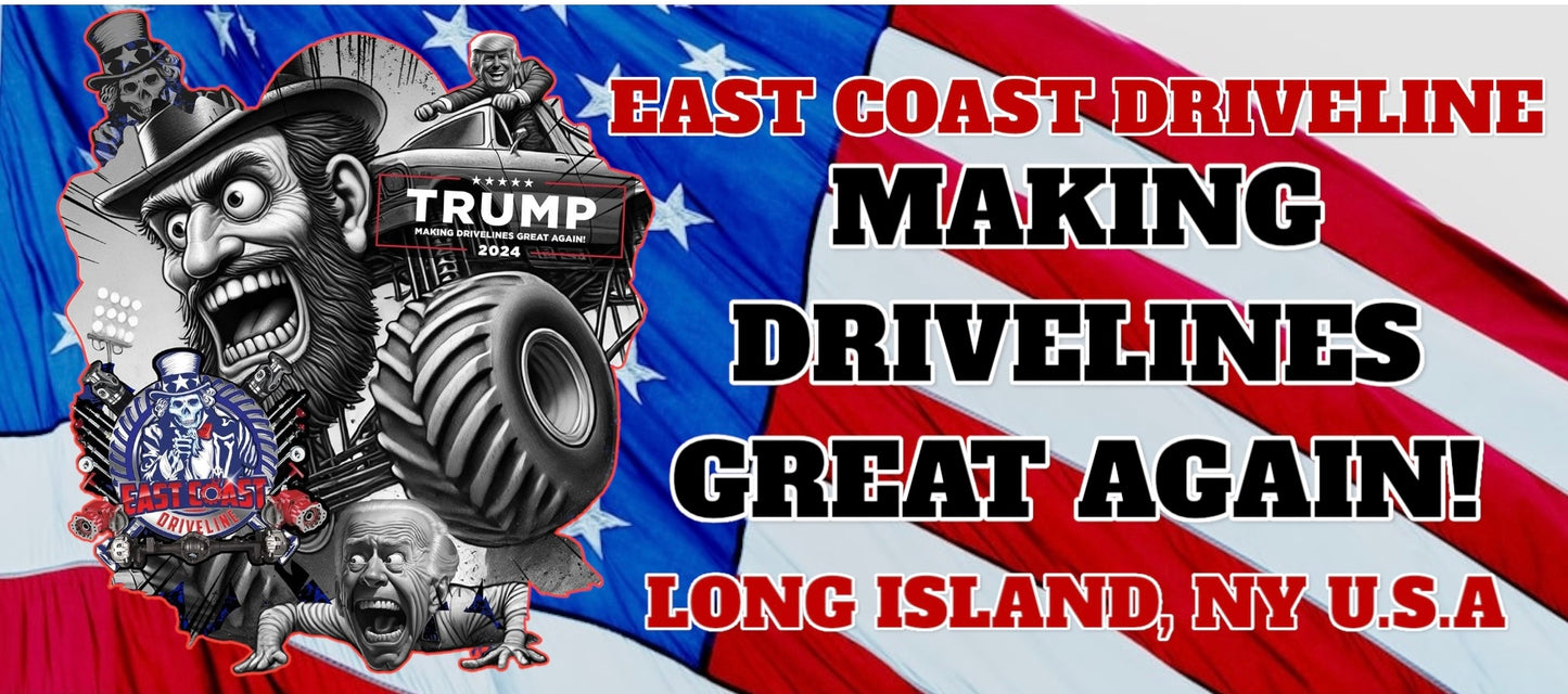 Trump Bumper Sticker- “Making Drivelines Great Again”- 12.00” x 3.60” Glossy Rectangle Stickers