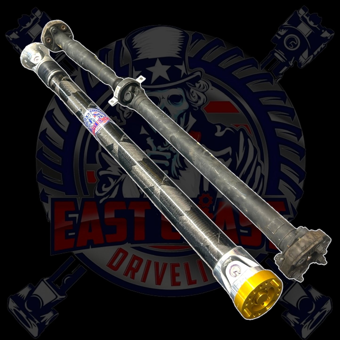 2019-2024 BMW M850i xDrive -26108486546- G14/G15 Coupe 4.4L V8 HD 1 Piece Carbon Fiber or Aluminum Driveshaft. Replaces BMW 26108486546, 26-10-8-486-546,  8485739, 8-485-739