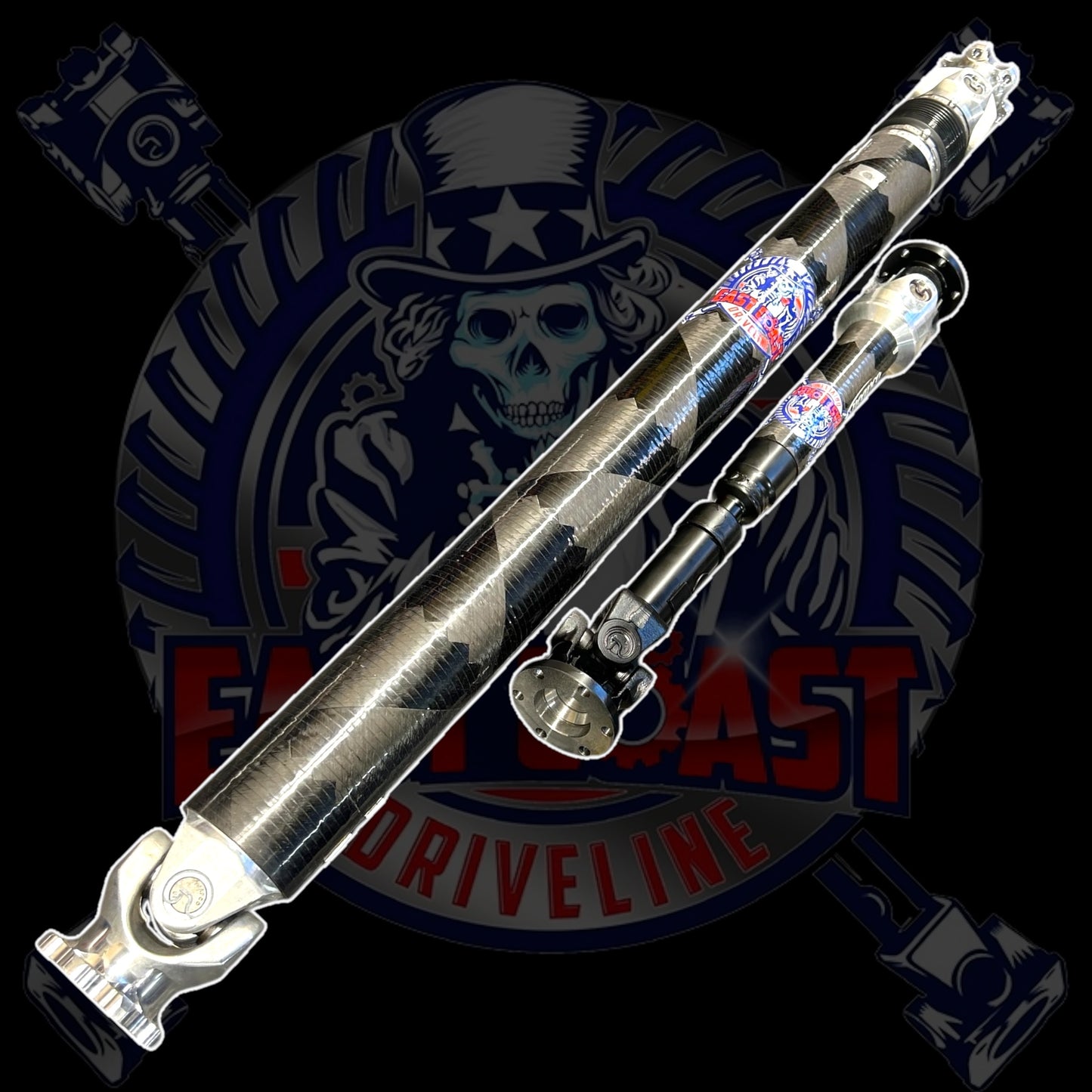2021-2024 Dodge Durango 6.2L SRT Hellcat, SRT Hellcat Plus, SRT Hellcat Premium Front & Rear HD Driveshaft Kit. Mopar 53011151AB & Mopar P53011413AB