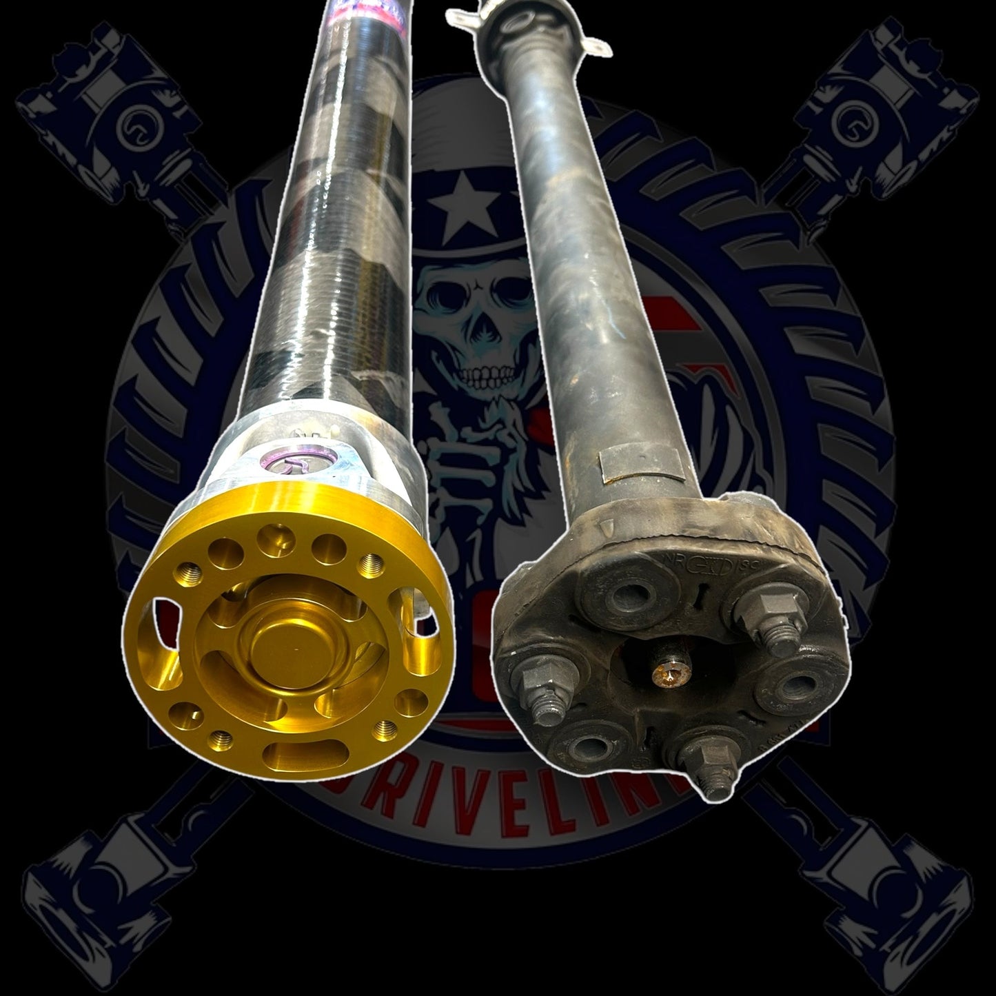 2019-2024 BMW M850i xDrive -26108486546- G14/G15 Coupe 4.4L V8 HD 1 Piece Carbon Fiber or Aluminum Driveshaft. Replaces BMW 26108486546, 26-10-8-486-546,  8485739, 8-485-739