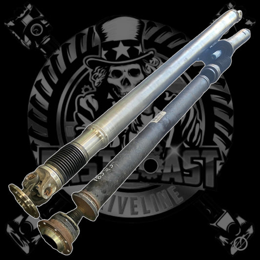 2016-2019 Nissan Titan XD 5.0L V8 Diesel AWD/4WD Rear Upgraded HD Aluminum 1 Piece Driveshaft with U-Joint Conversion in Rear- Pro-4X, Platinum Reserve, S, SL, & SV. Replaces OEM 37300EZ00d, 37300-EZ00d