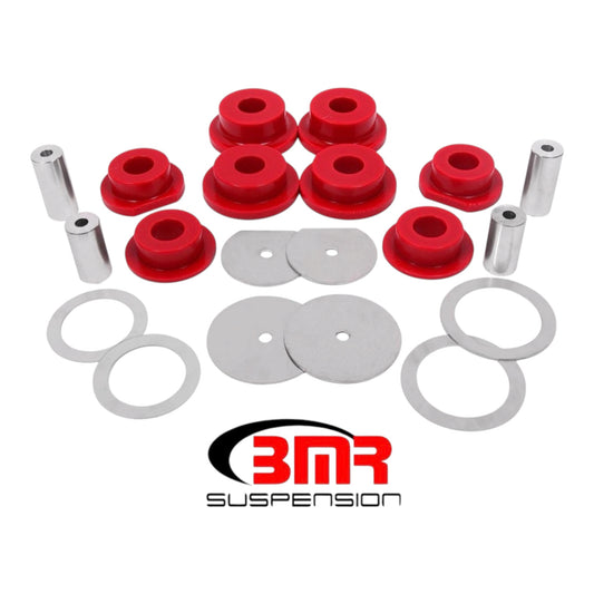 Rear Cradle Lockout Bushing Kit; Black Anodized or Red Polyurethane 2006-2023 Charger
