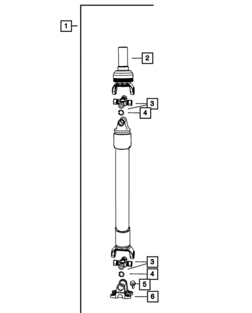 2006-2009 Dodge Ram 2500/3500 Rear Driveshaft for 5.7L Gas, 5.9L & 6.7L Diesel | Heavy Duty Replacement- OEM 52123131AD
