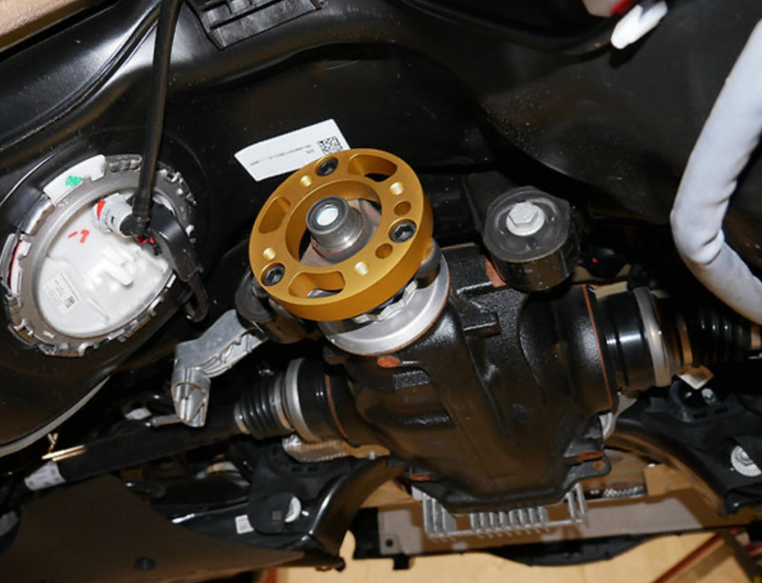 Toyota Supra MKV/MK5 A90 & A91 Driveshaft Kit. 3.5” HD Aluminum or 3” Carbon Fiber Driveshaft with Billet Flange Yokes and Rear Adapter Plate