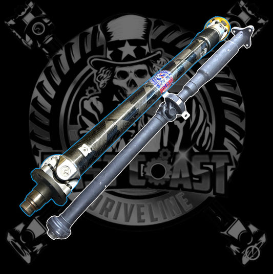 2014-2020 M4 F82 F83 S55 3.0L Convertible, Coupe, CS Coupe, GTS Coupe Custom 1 Piece Carbon Fiber or Aluminum Driveshaft- 26118090631