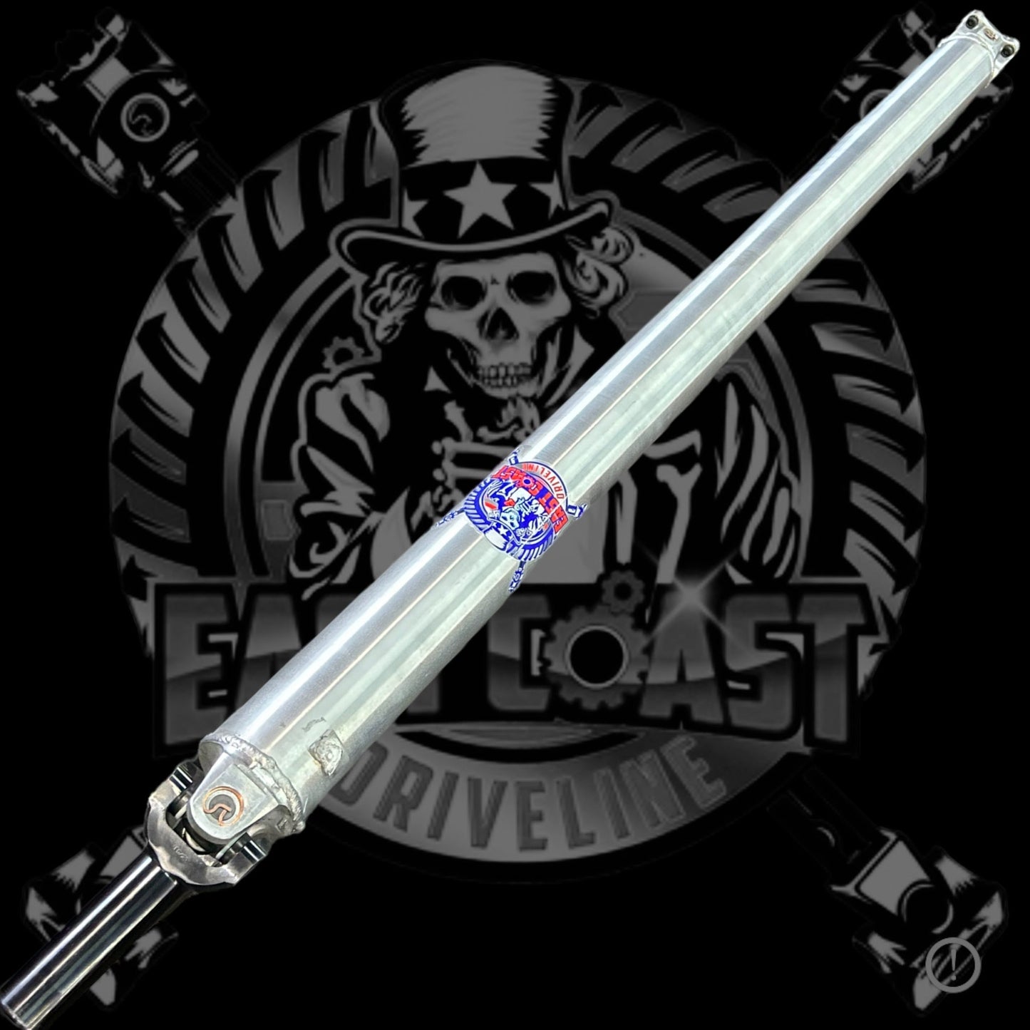 2015-2020 Ford F150 5.0L 4WD Regular Cab Shortbed 4" 1350 Series Aluminum or Carbon Fiber Rear Driveshaft with Chromoly Transfer Case Yoke and Rear Aluminum Flange