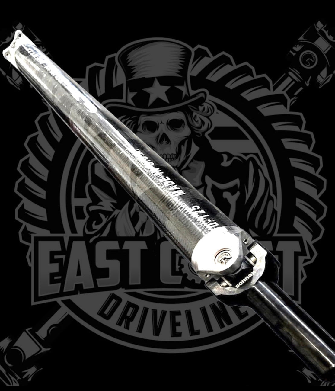 2015-2020 Ford F150 5.0L 4WD Regular Cab Shortbed 4" 1350 Series Aluminum or Carbon Fiber Rear Driveshaft with Chromoly Transfer Case Yoke and Rear Aluminum Flange