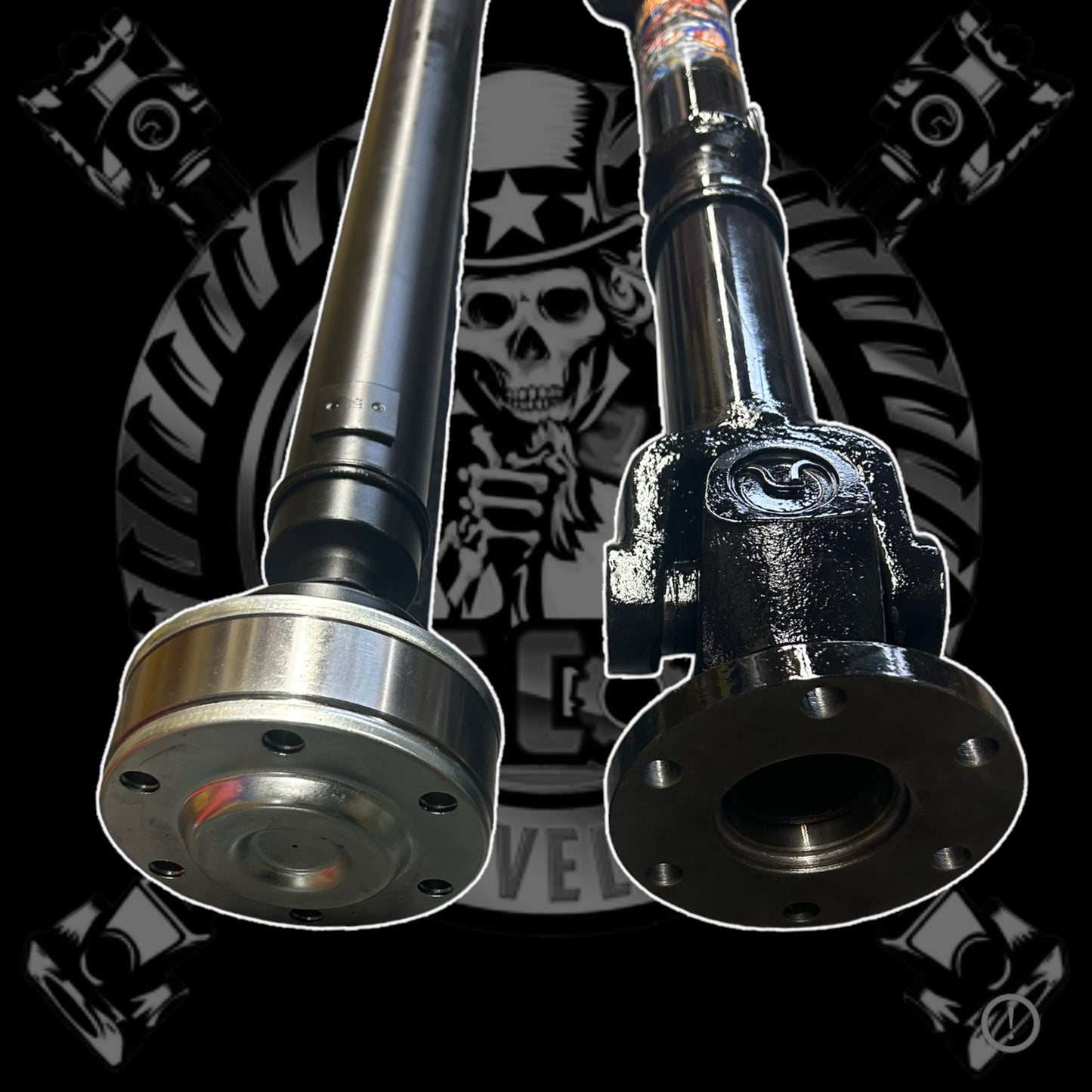 2018-2020 Ford F150 Raptor Front HD CV Style 1350 Series Driveshaft with Aluminum Adapter Plates. Replaces OEM JL3Z-4A376-A, JL3Z4A376A