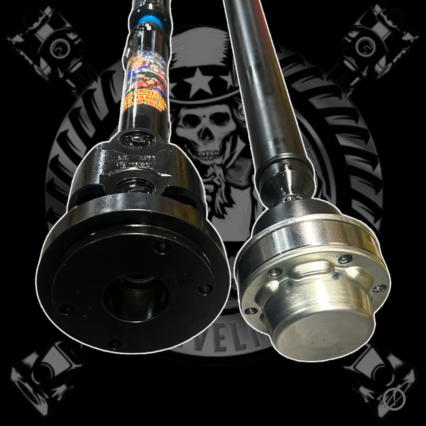2018-2020 Ford F150 Raptor Front HD CV Style 1350 Series Driveshaft with Aluminum Adapter Plates. Replaces OEM JL3Z-4A376-A, JL3Z4A376A