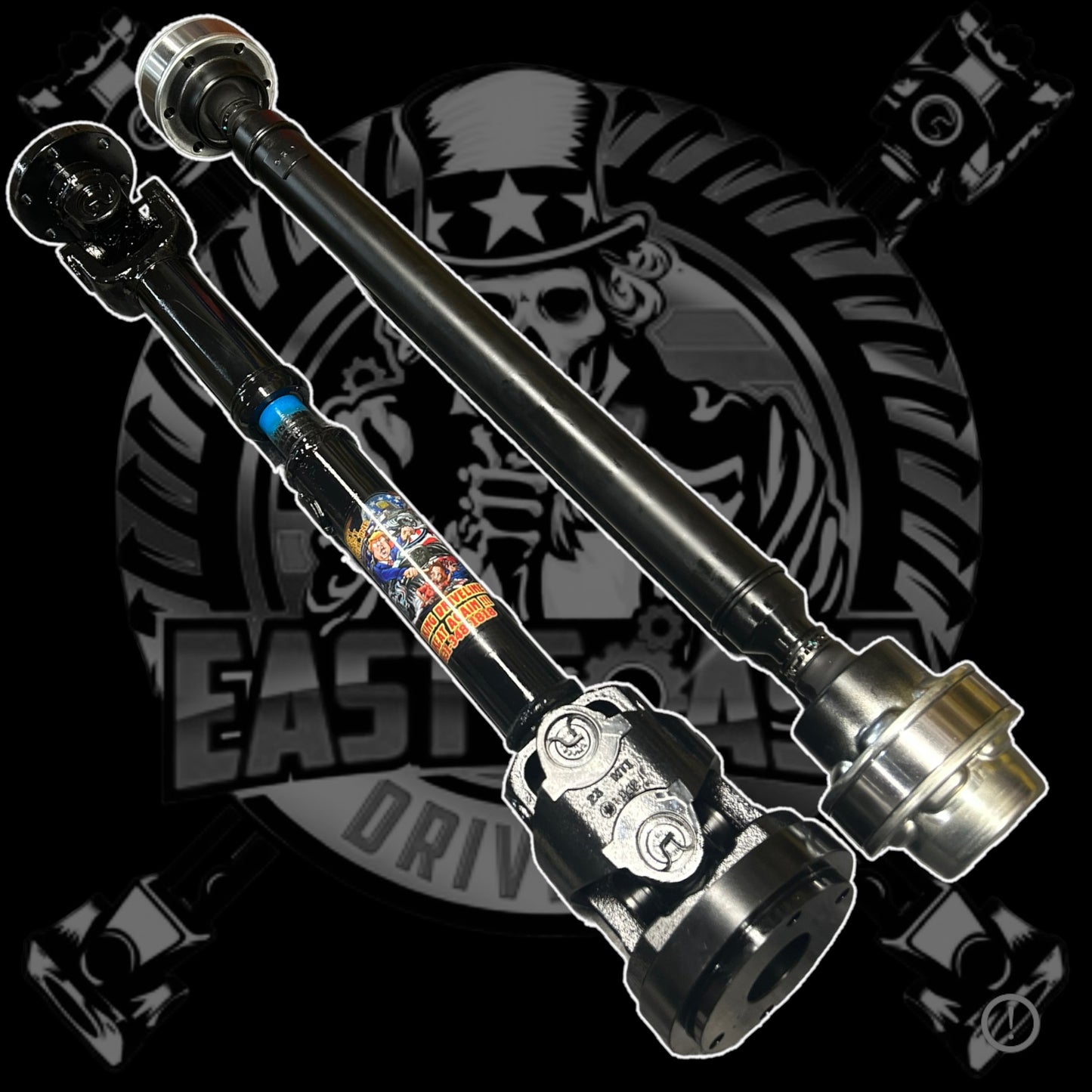 2018-2020 Ford F150 Raptor Front HD CV Style 1350 Series Driveshaft with Aluminum Adapter Plates. Replaces OEM JL3Z-4A376-A, JL3Z4A376A