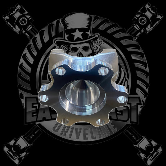 1350 Series 2024-T861 Aluminum Adapter Flange 94mm Bolt Circle Diameter with 6 Bolt Holes. Fits Front Trans on Scat Pack, Chrysler 300, BMW, Cadillac CTS-V w/ 6L90 (09-15), Dodge Hellcat (15+) Dodge SRT 392 (13+) Jeep Trackhawk (18+) -af1350-094