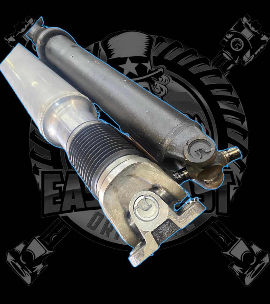 2003-2007 Ford F250/F350 Superduty AWD/4WD 6.0L Diesel Powerstroke Rear HD 1 Piece 5” Aluminum Slip Driveshaft. Automatic, Supercab (2-1/2 Doors) with 8’ Long Bed