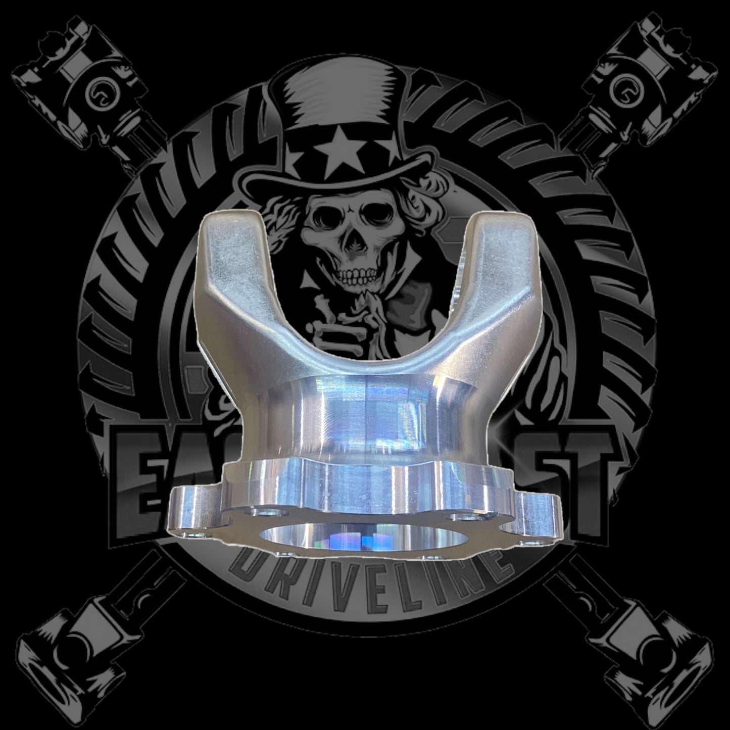 1350 Series 2024-T861 Aluminum Adapter Flange 94mm Bolt Circle Diameter with 6 Bolt Holes. Fits Front Trans on Scat Pack, Chrysler 300, BMW, Cadillac CTS-V w/ 6L90 (09-15), Dodge Hellcat (15+) Dodge SRT 392 (13+) Jeep Trackhawk (18+) -af1350-094
