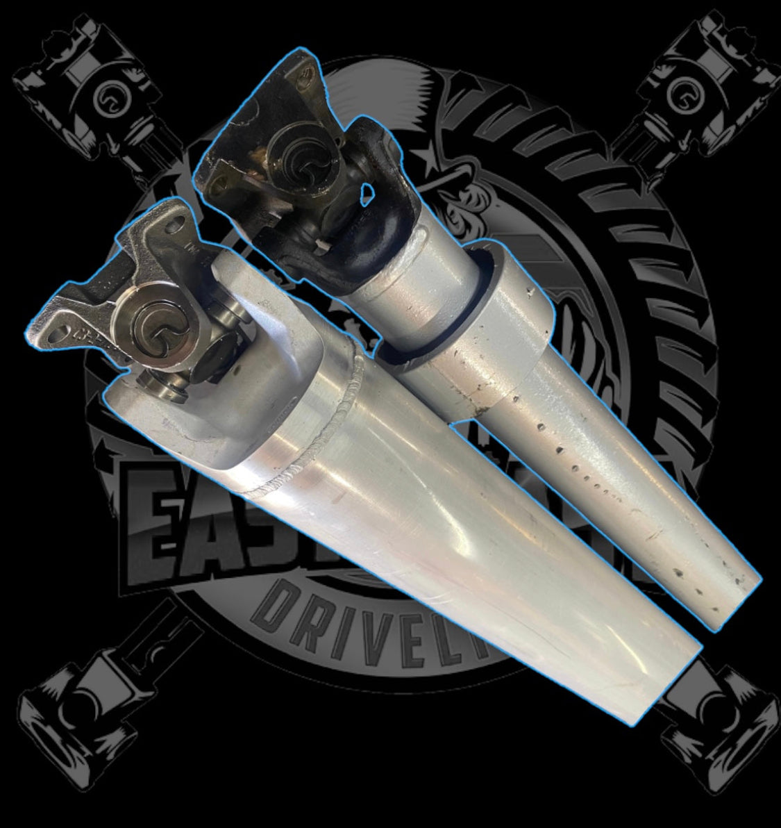 2003-2007 Ford F250/F350 Superduty AWD/4WD 6.0L Diesel Powerstroke Rear HD 1 Piece 5” Aluminum Slip Driveshaft. Automatic, Supercab (2-1/2 Doors) with 8’ Long Bed