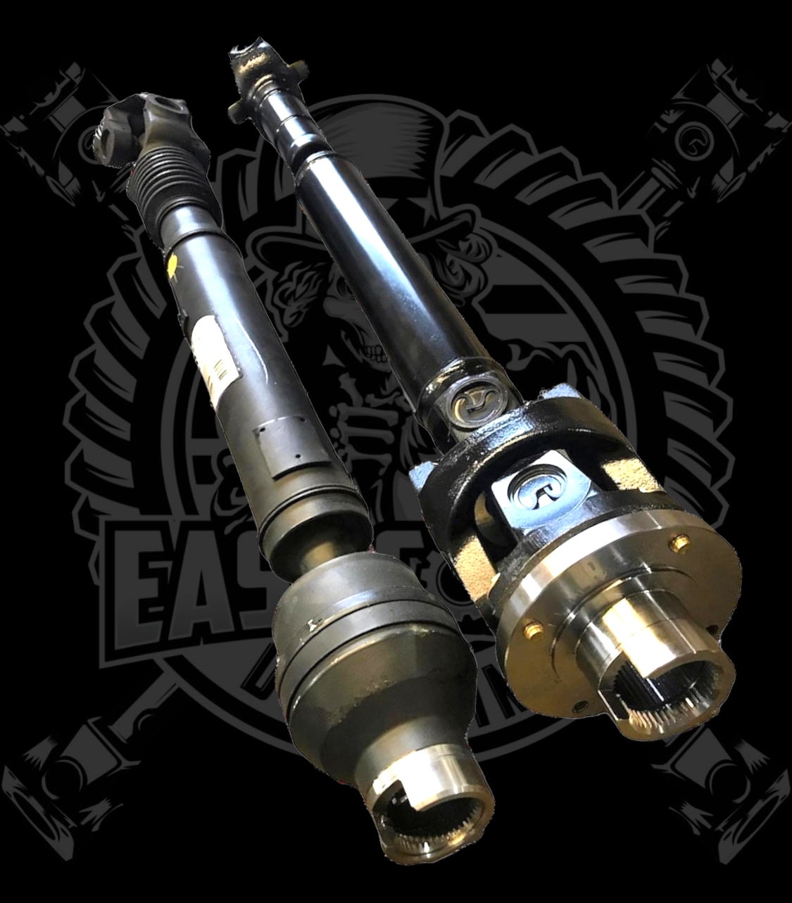 2019-2025 Dodge Ram 2500/3500 5th Gen 6.7L/6.4L Upgraded 1410 or 1350 Series High Angle Double Cardan Front Driveshaft with New Transfer Case bolt-on style Flange Yoke. Big Horn, Laramie, Limited, Limited Longhorn, Lone Star, Power Wagon, Rebel, Tradesman