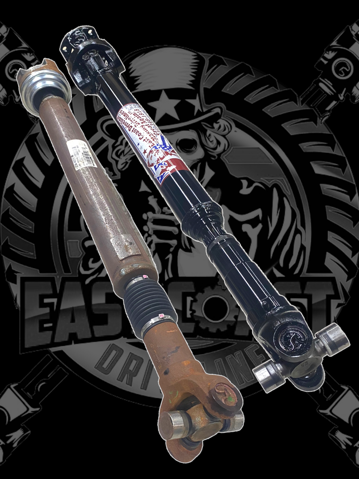 2017-2025 Ford F250, F350, F450, F550 Superduty 4WD Upgraded Front Driveshaft for 0-10” Lift (custom lengths available) HC34-4A376-AB/JC34-4A376-BB
