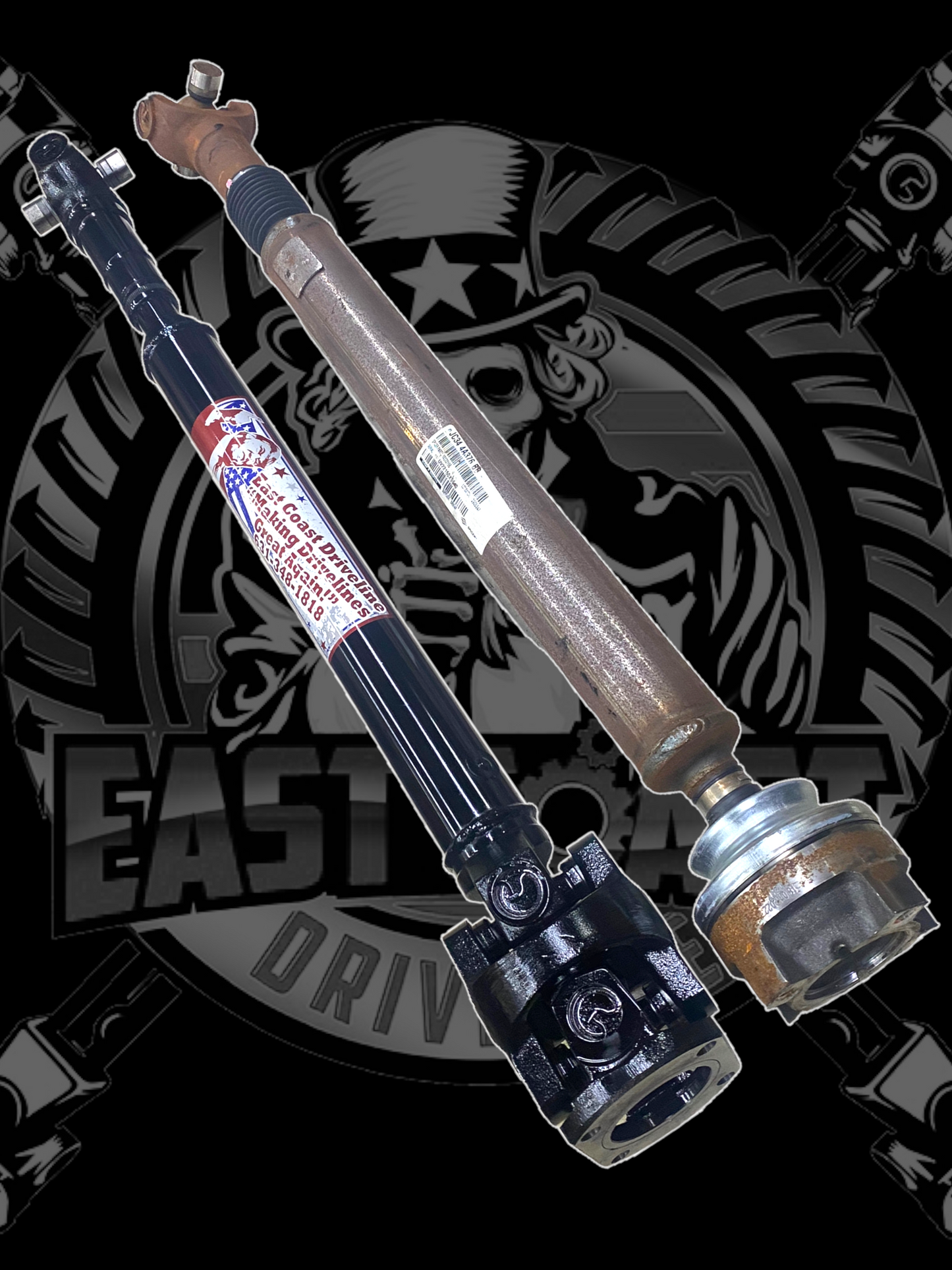 2017-2025 Ford F250, F350, F450, F550 Superduty 4WD Upgraded Front Driveshaft for 0-10” Lift (custom lengths available) HC34-4A376-AB/JC34-4A376-BB
