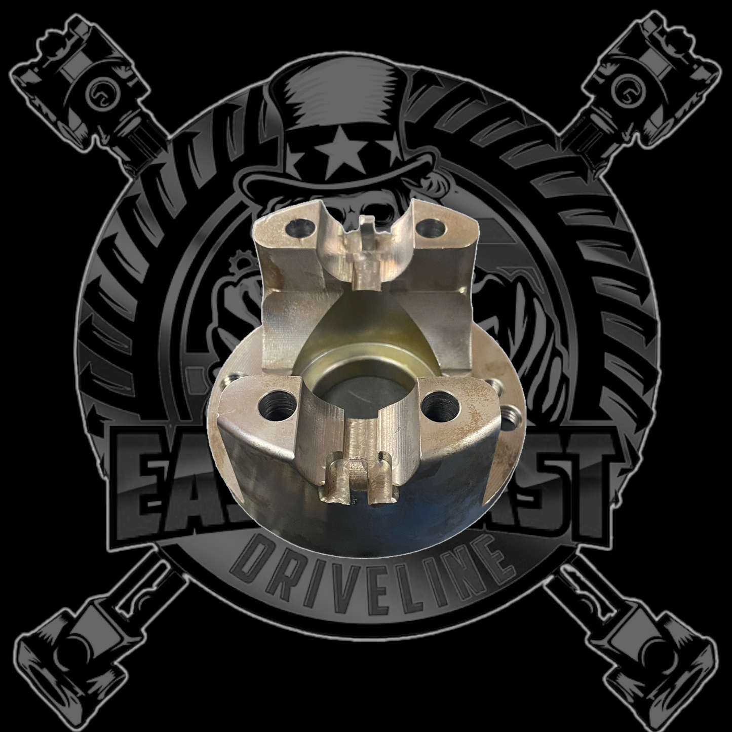 Toyota CV Flange Yoke for Custom 1350 Series Double Cardan Driveshaft. Dual Bolt Pattern 60mm X 60mm & 66mm x 66mm