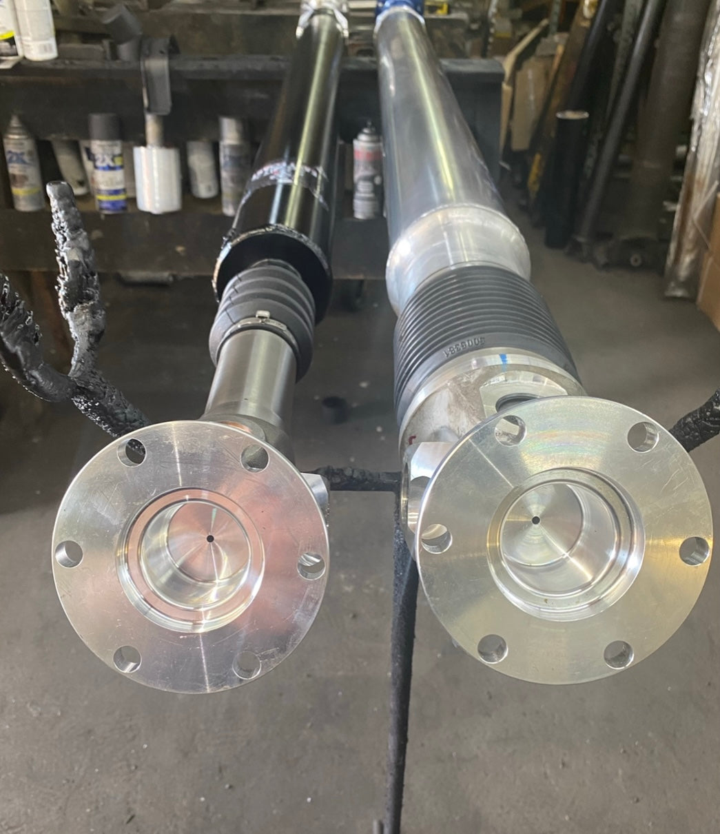 2006-2008 SRT8 Front 4 Bolt X 2015-2020 Scat Pack Rear 8 Bolt Differential Custom Aluminum 4” Driveshaft