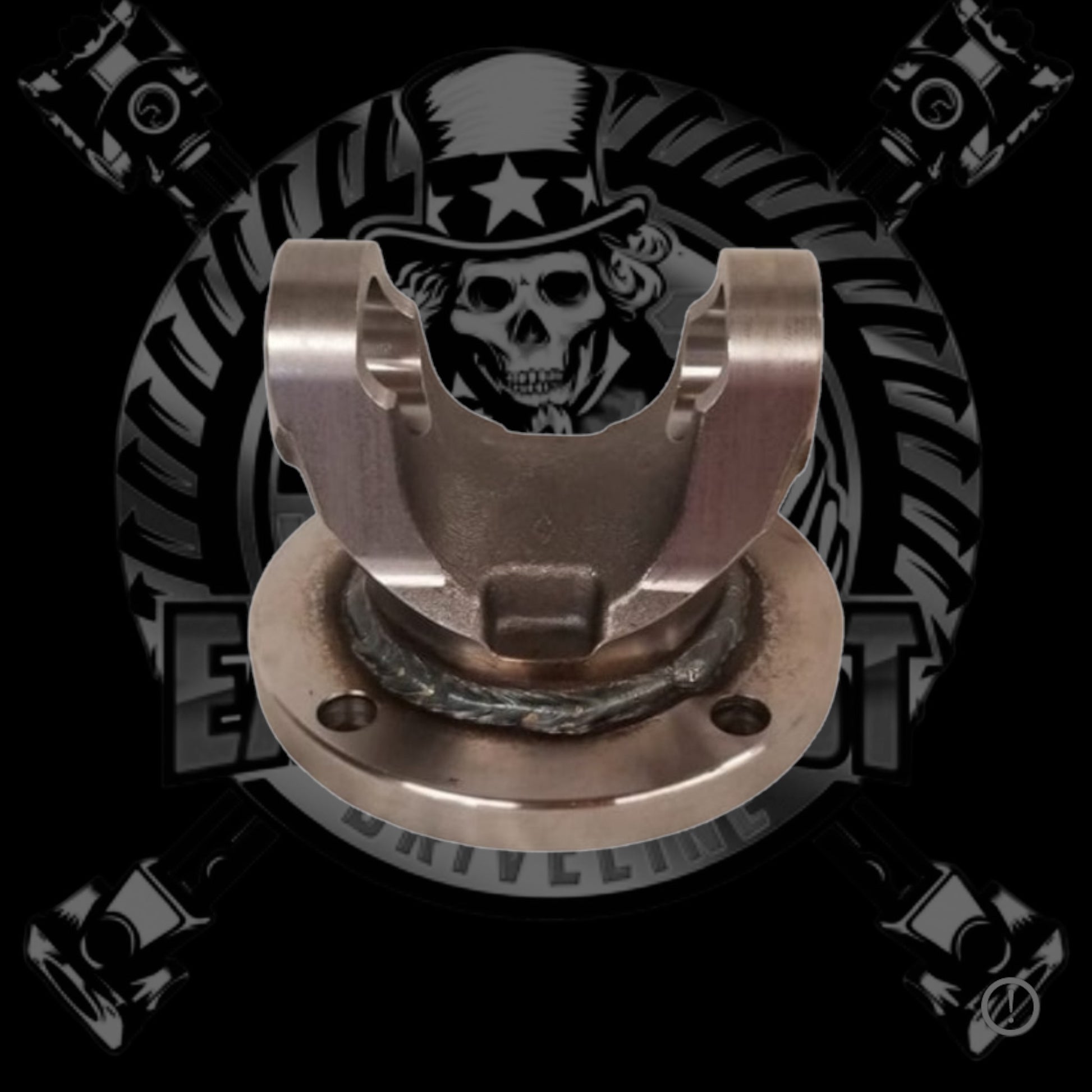 DRIVESHAFT 1350 SERIES FLANGE YOKE w/FLAT PLATE END WELDED GM Patte