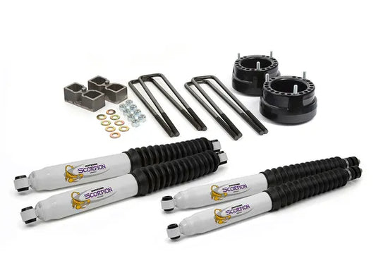 1994-2013 Dodge Ram 2500 4wd (Requires Dana 60 Axle) - 2" Lift Kit with Scorpion Shocks by Daystar