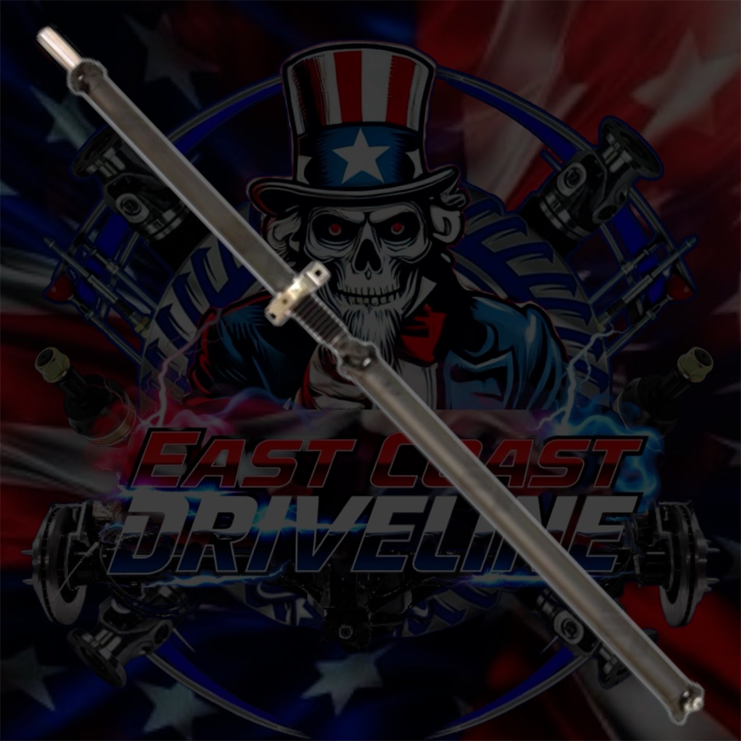 2011-2018 Chevy Silverado 3500/ GMC Sierra 3500 AWD/4WD Rear Upgraded 2 Piece Driveshaft. Crew Cab, 8’ Bed, 168”WB