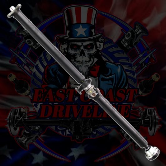 1994-1998 BMW 750iL- 26101227993- E38 RWD Automatic Upgraded 2 Piece Driveshaft with Serviceable U-Joint (215 Differential)- Replaces BMW OEM 26101227993, 26-10-1-227-993