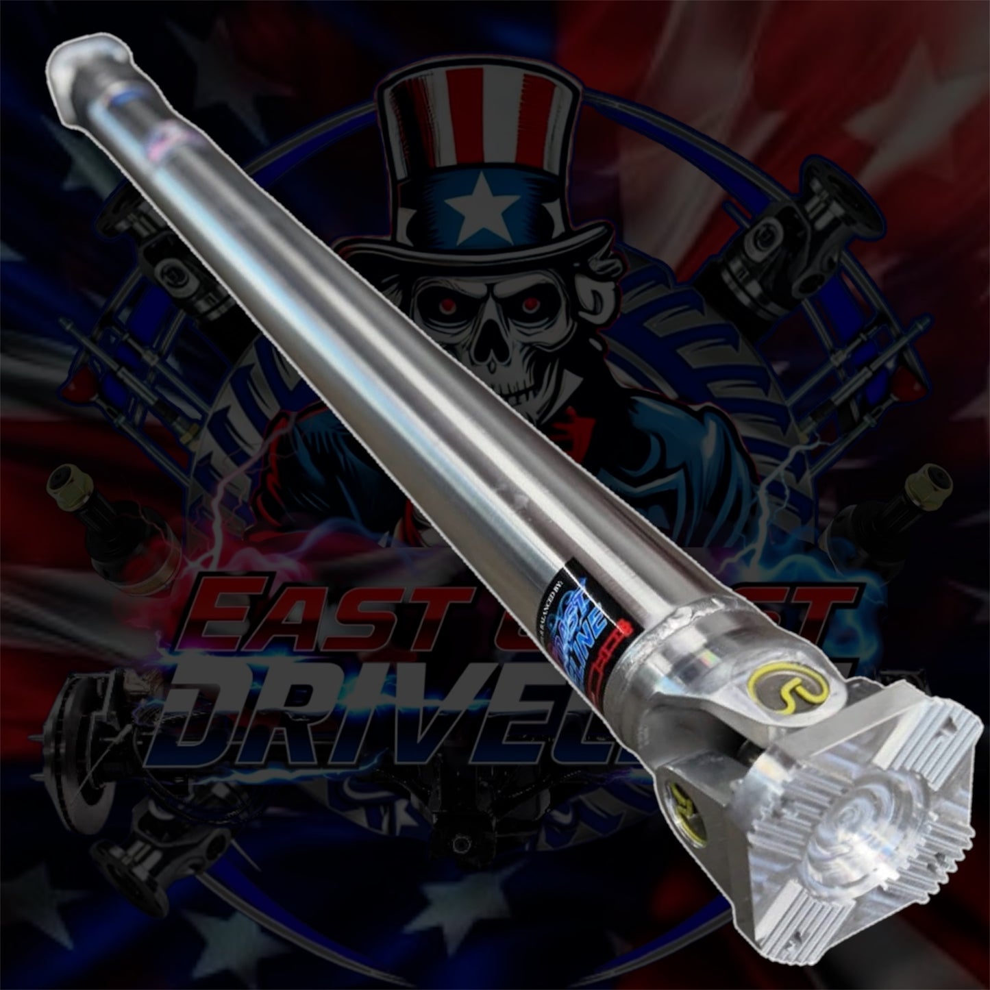 NEW 2021–2026 Dodge Ram 1500 TRX & RHO HD Aluminum Rear Driveshaft 4” or 5” or Carbon Fiber 3.872” with 1480 U-Joints and Billet Aluminum or Forged Steel Flange Yokes- Complete Driveshaft