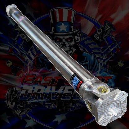 NEW 2021–2026 Dodge Ram 1500 TRX & RHO HD Aluminum Rear Driveshaft 4” or 5” or Carbon Fiber 3.872” with 1480 U-Joints and Billet Aluminum or Forged Steel Flange Yokes- Complete Driveshaft