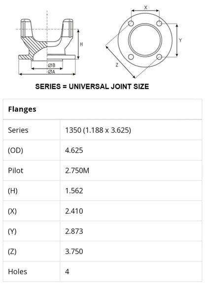 8HP Output Yoke 4140 chromoly