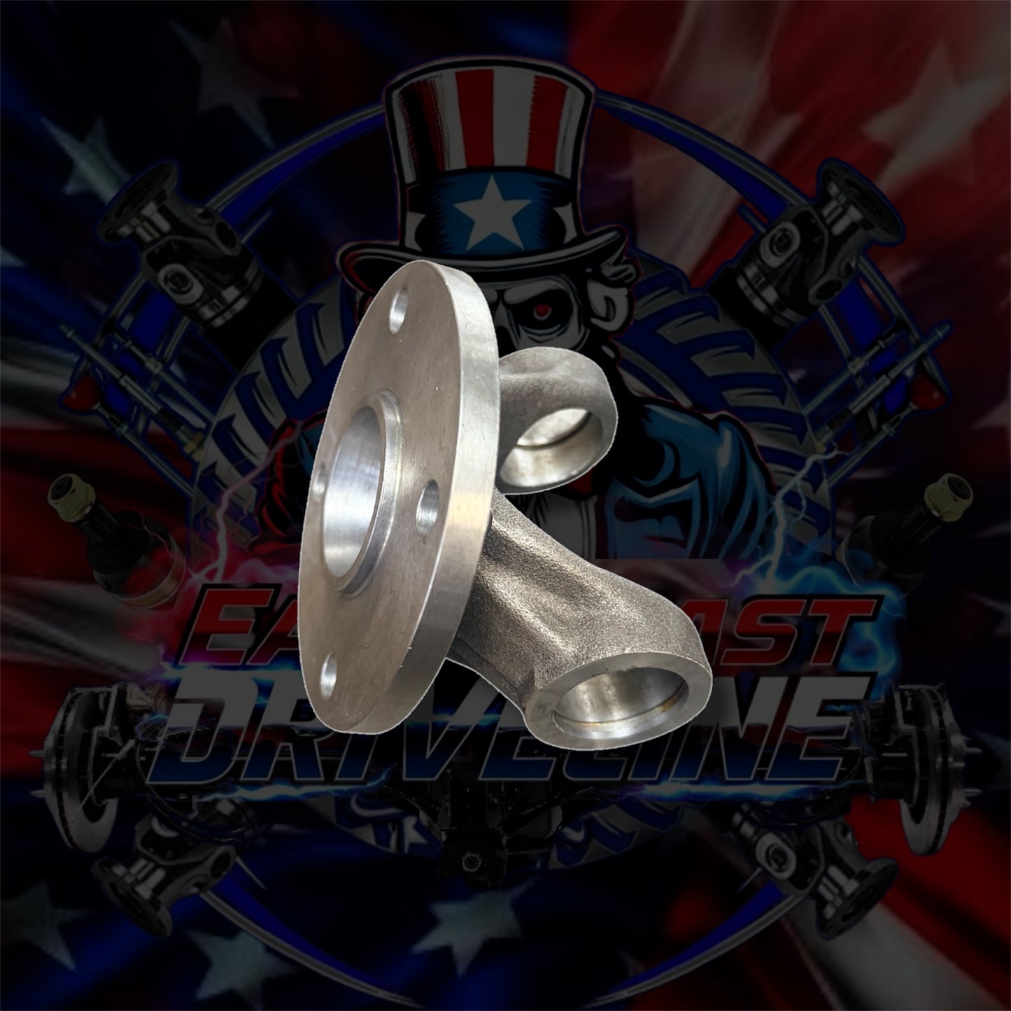 Toyota 1350 Series Flange Yoke with 60mm x 60mm Bolt Pattern and 1.811” Pilot