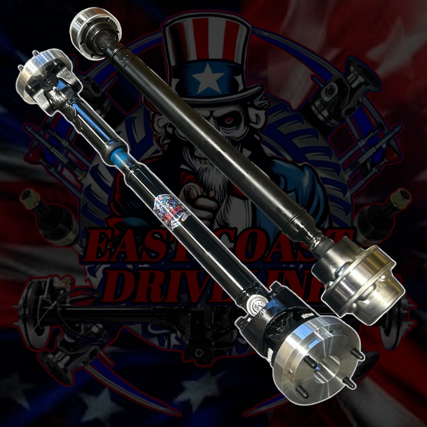 2009-2020 Ford F150 Raptor 4x4 Front HD CV Style 1350 Series Driveshaft with Aluminum Adapter Plates. Replaces OEM JL3Z-4A376-A, JL3Z4A376A, AL3Z4A376D, 430-446