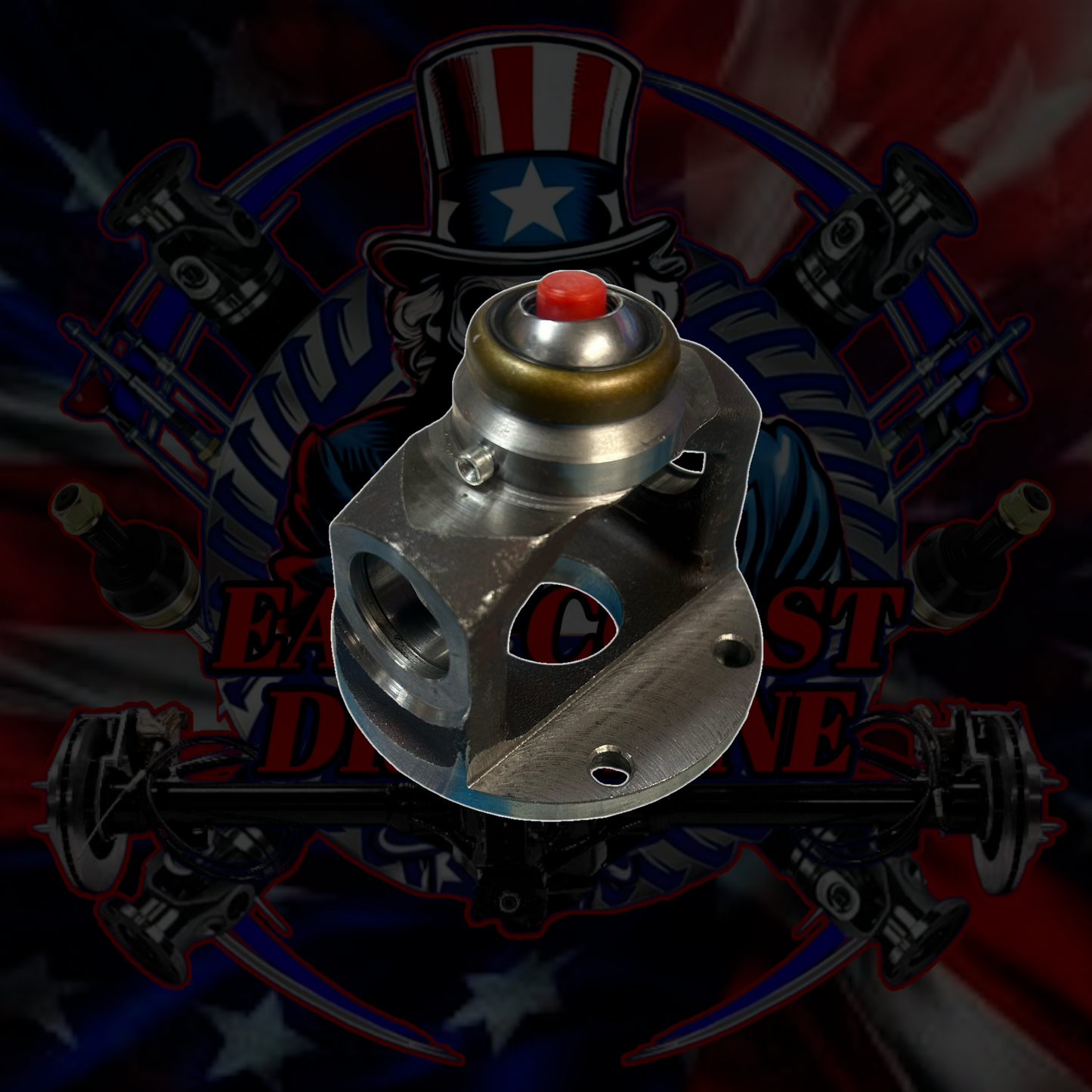 Jeep Cherokee/ Dodge Durango 100mm CV Flange Yoke, 1310 Series. 4 bolt used of 6 bolt pattern- Replaces OEM 6 Bolt CVJ at Transfer Case