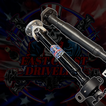 2016-2018 BMW 340i xDrive Automatic HD 1 Piece Carbon Fiber or Aluminum Driveshaft. Replaces BMW OEM 26-10-8-676-281, 26108676281, 26-10-7-600-194, 26107600194