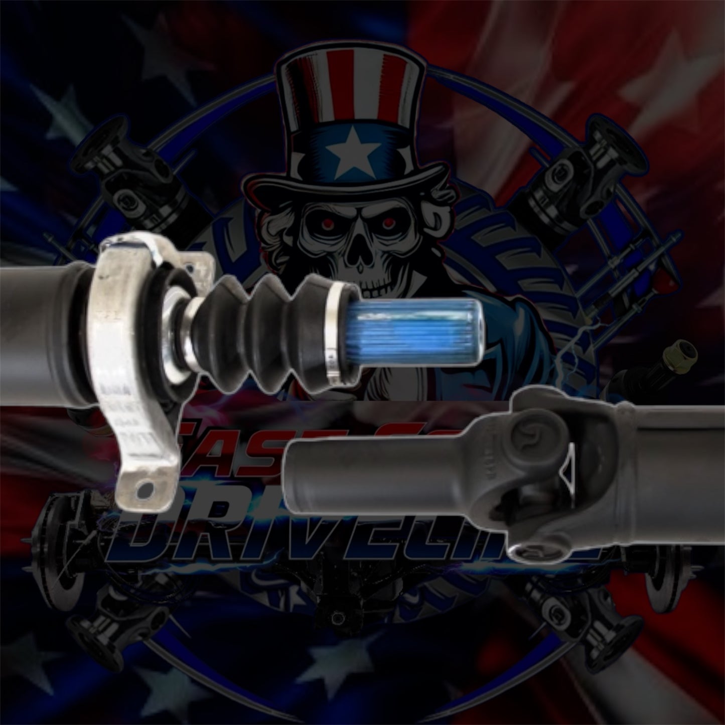 2004-2007 Chevy Silverado / GMC Sierra 2500/3500 2WD/RWD HD Upgraded 2 Piece Driveshaft for Allison 1000(M74) Transmission 2-1/2 Door Extended Cab 8’ Bed 157.5” Wheelbase