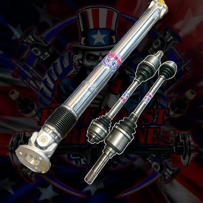 2020-2024 BMW M3 /M4 xDrive AWD G80 G82 G83 HD 1 Piece Carbon Fiber or Aluminum Driveshaft. BMW OEM 26-10-7-908-448, 26107908448, 26-10-9-501-826, 26109501826