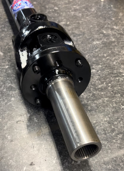 Custom Length CV Slip Yoke Style Rear Driveshaft with Flat Flange at Differential