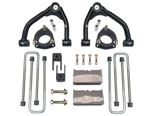 2007-2018 Chevy Silverado 1500 2wd - 4" Uni-Ball Lift Kit by Tuff Country (fits models with aluminum OE upper control arms or stamped 2 Piece steel arms)