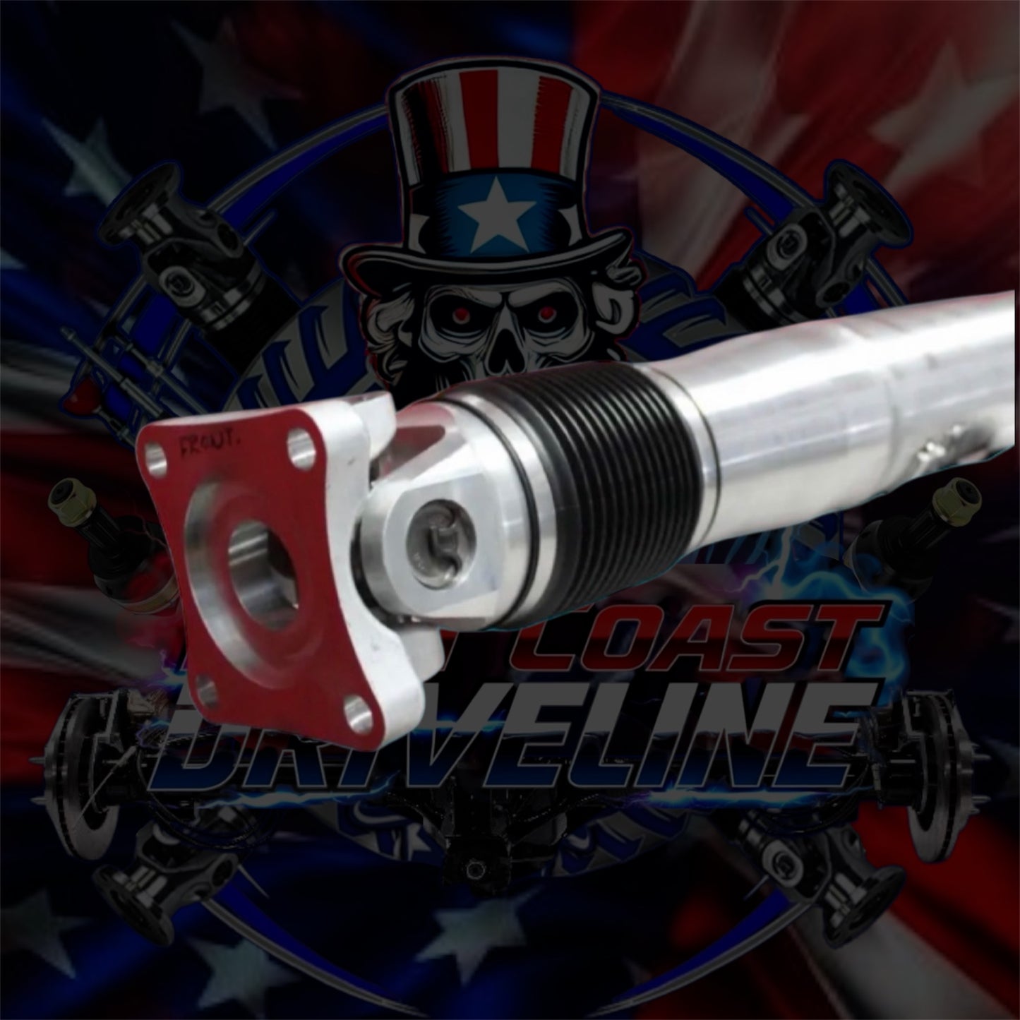 2024+ Ford Ranger Raptor 4X4- 10r80- (6TH GEN) HD Upgraded 1 Piece Rear Driveshaft- 4” Aluminum or 3.81” Carbon Fiber