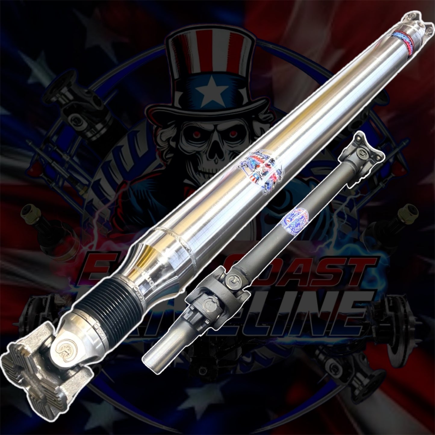 NEW 2021–2026 Dodge Ram 1500 TRX & RHO Complete Upgraded HD Rear & Front Driveshaft Kit. Replaces MOPAR 53011135AF & 53011134AA