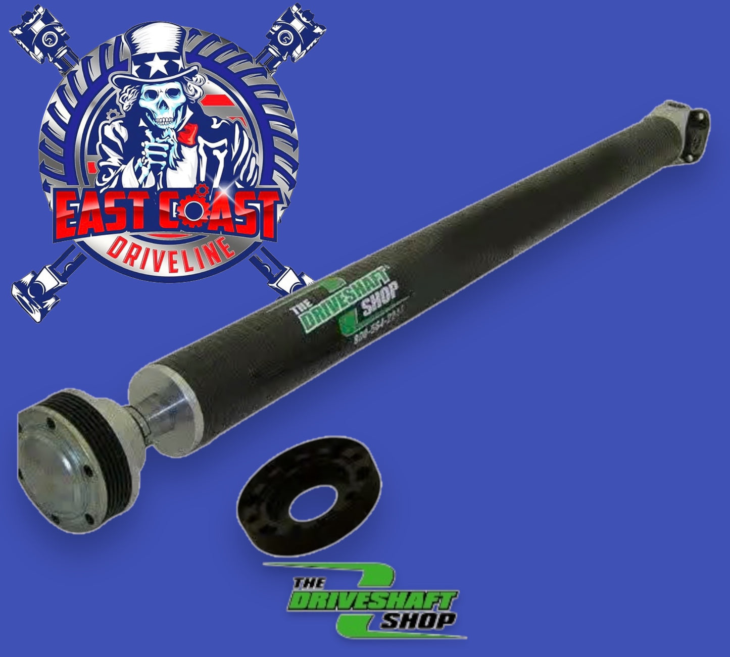 DSS 2018-2024 Mustang GT 6-speed Manual 3.25" Carbon Fiber 1-piece CV Driveshaft. DSS-FDSH53-C