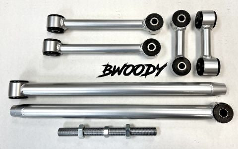 BWoody WK1 Jeep SRT8 Swaybar links + Panhard bar Package with Grease Fittings and Bwoody Bump Stops.
